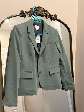 J. Crew Women's Sage Green Two-Button Blazer